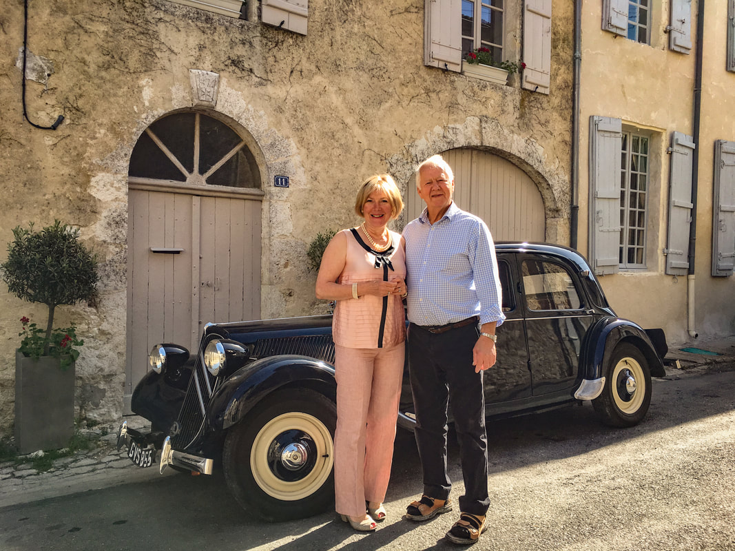 France / Hotel de Cours de Thomazeau in Castillonnès / Jennie and Ron Whetton / 1951 Citroen / Jo Maeder / Karen McCann / EnjoyLivingAbroad.com