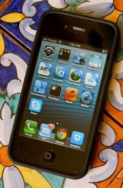 iPhone with favorite apps