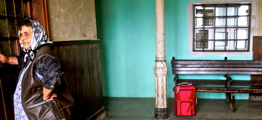Augustin train station, Transylvania, Romania; by Karen McCann