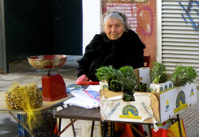 Seville, Spain, Gypsy, Snail Seller