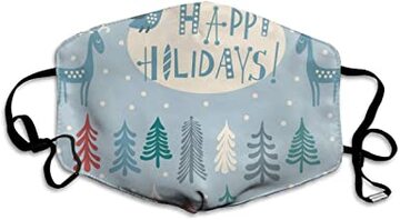 Holiday face mask / Cozy Sanctuary for Pandemic Winter / Covid-19 / Karen McCann / EnjoyLivingAbroad.com