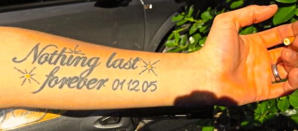 Karen McCann, Napoli, Italy, funny tattoo, misspelled