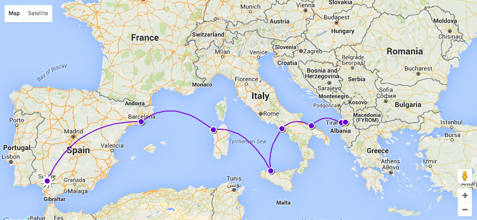 Map / Balkans to Baltics Tour / Karen McCann / EnjoyLivingAbroad.com