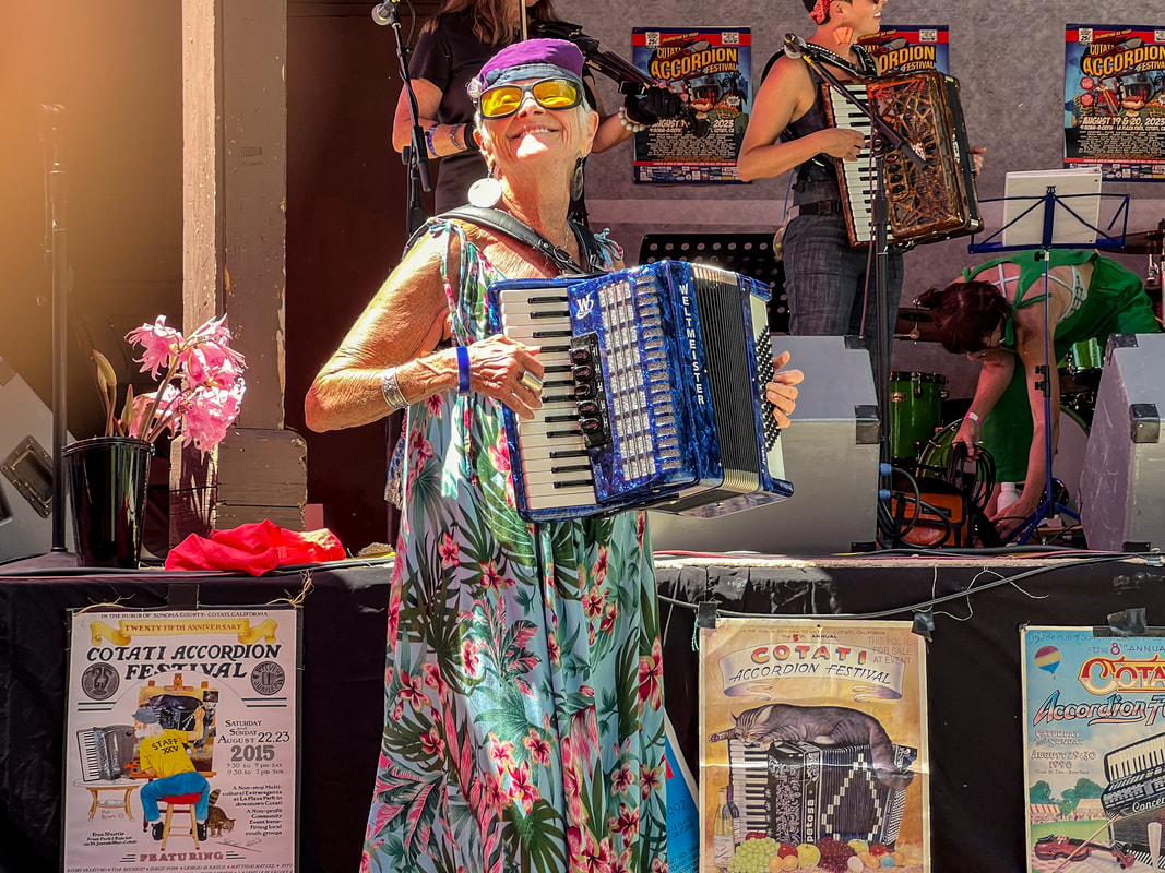 Cotati Accordion Festival 2023 / Nutters World Tour / California / Karen McCann / EnjoyLivingAbroad.com