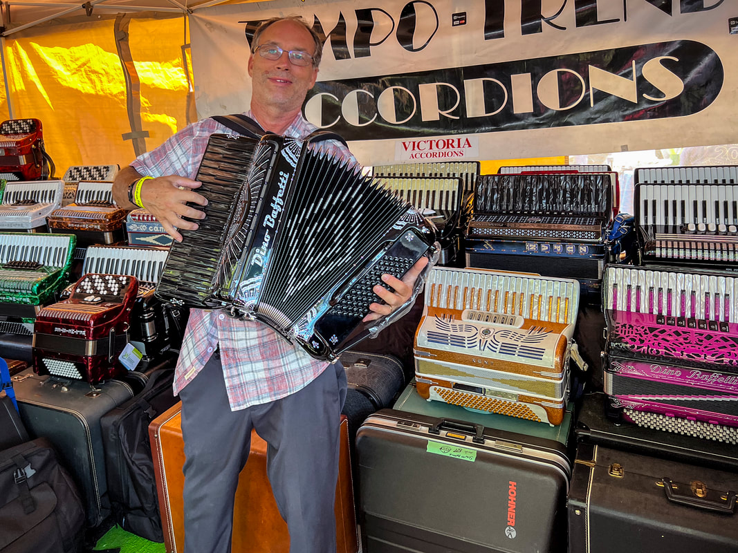 Cotati Accordion Festival 2023 / Nutters World Tour / California / Karen McCann / EnjoyLivingAbroad.com