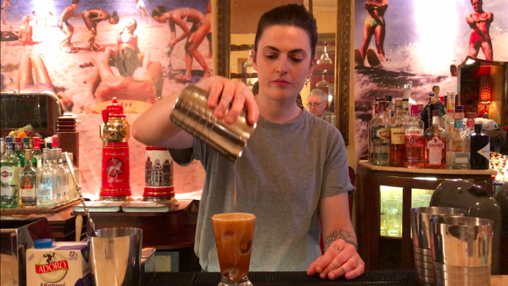 Athanasia, barista, Thermaikos, Thessaloniki, Greece / Greek Coffee Culture / Karen McCann / EnjoyLivingAbroad.com