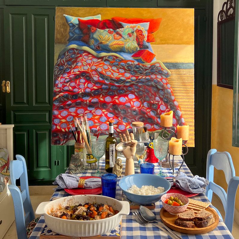 Out to Lunch in Seville Spain / Art / Karen McCann / EnjoyLivingAbroad