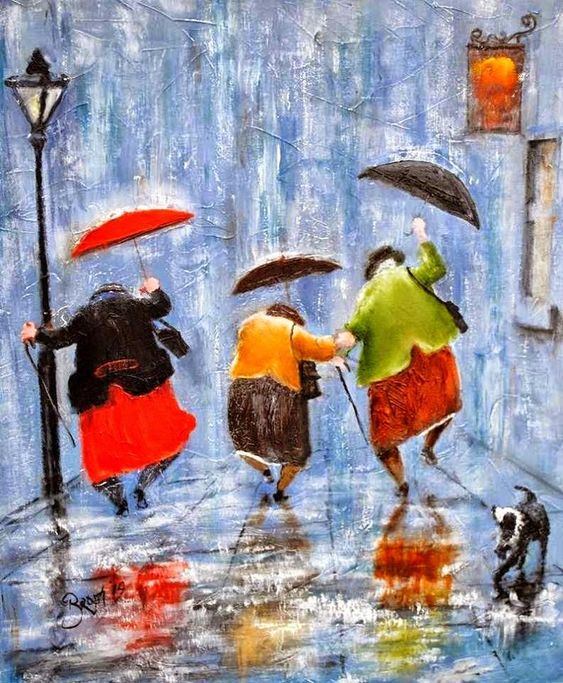 Dancing in the Rain / Pandemic Endgame 2022 / Karen McCann / enjoylivingabroad@gmail.com