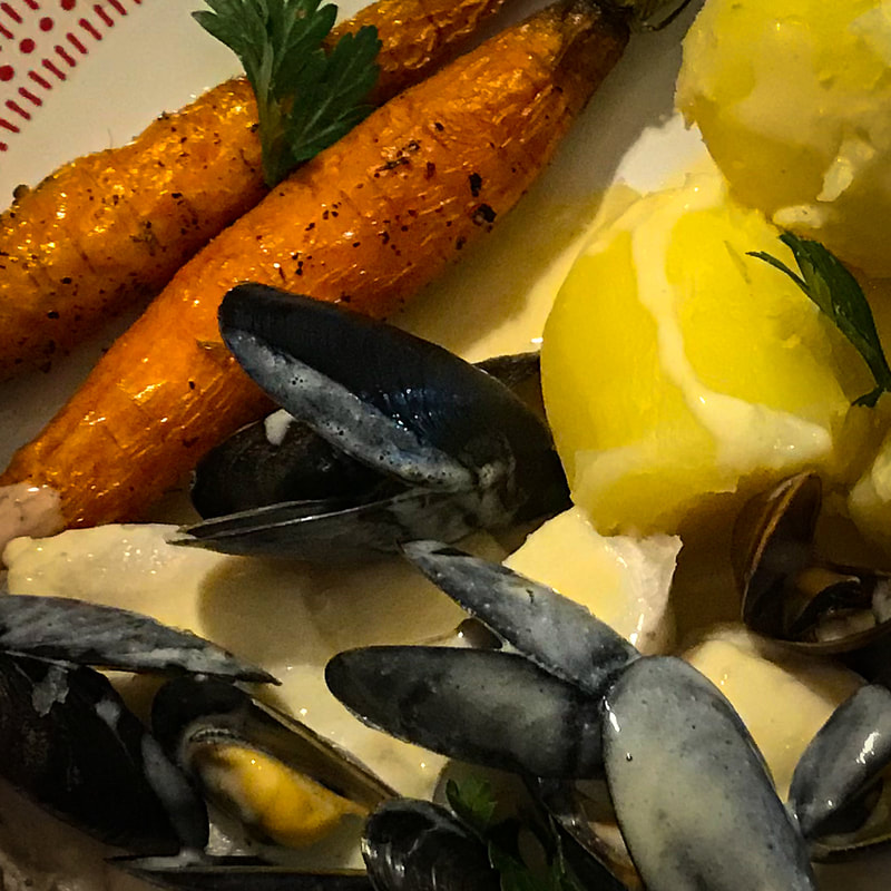 Carrots, oven-roasted recipe / EatWith / Chambéry France / You Are What -- and Where -- You Eat / Karen McCann / EnjoyLivingAbroad.com