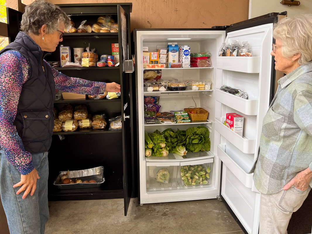 Community fridge, San Anselmo, CA / Islands of Sanity and Hope / Karen McCann / EnjoyLivingAbroad.com