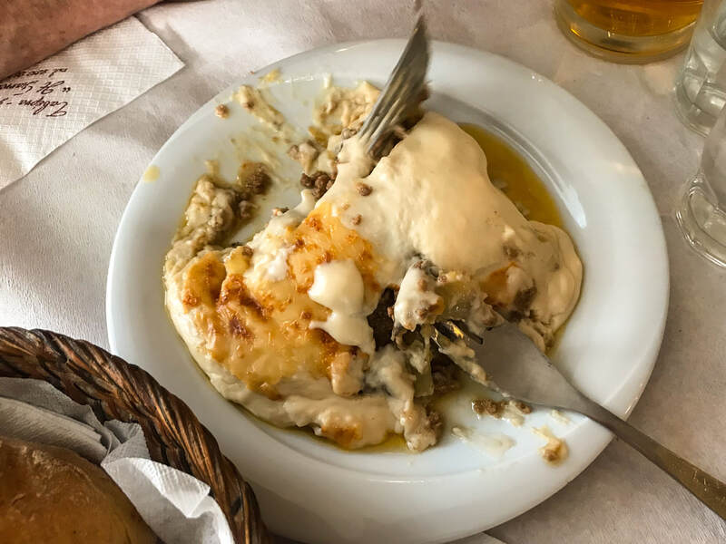 Real Greek Moussaka Recipe and Video / Karen McCann / EnjoyLivingAbroad.com