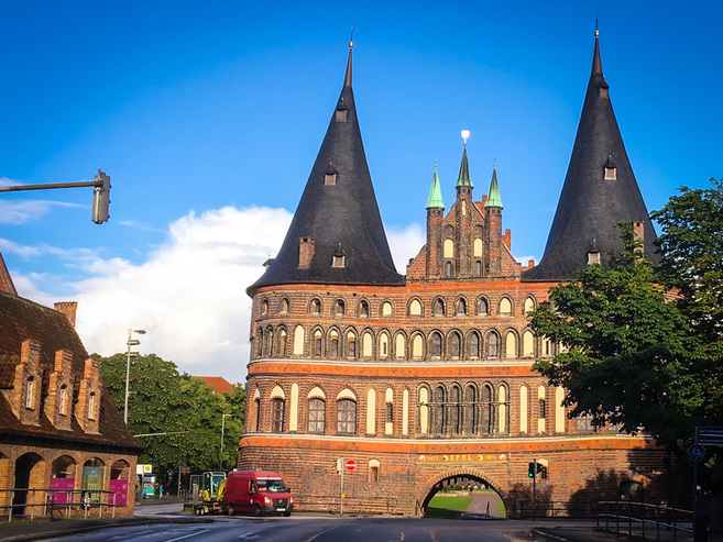 Holsten Gate / Lübeck's Quirky Baltic Charm ﻿/ Karen McCann / EnjoyLivingAbroad.com