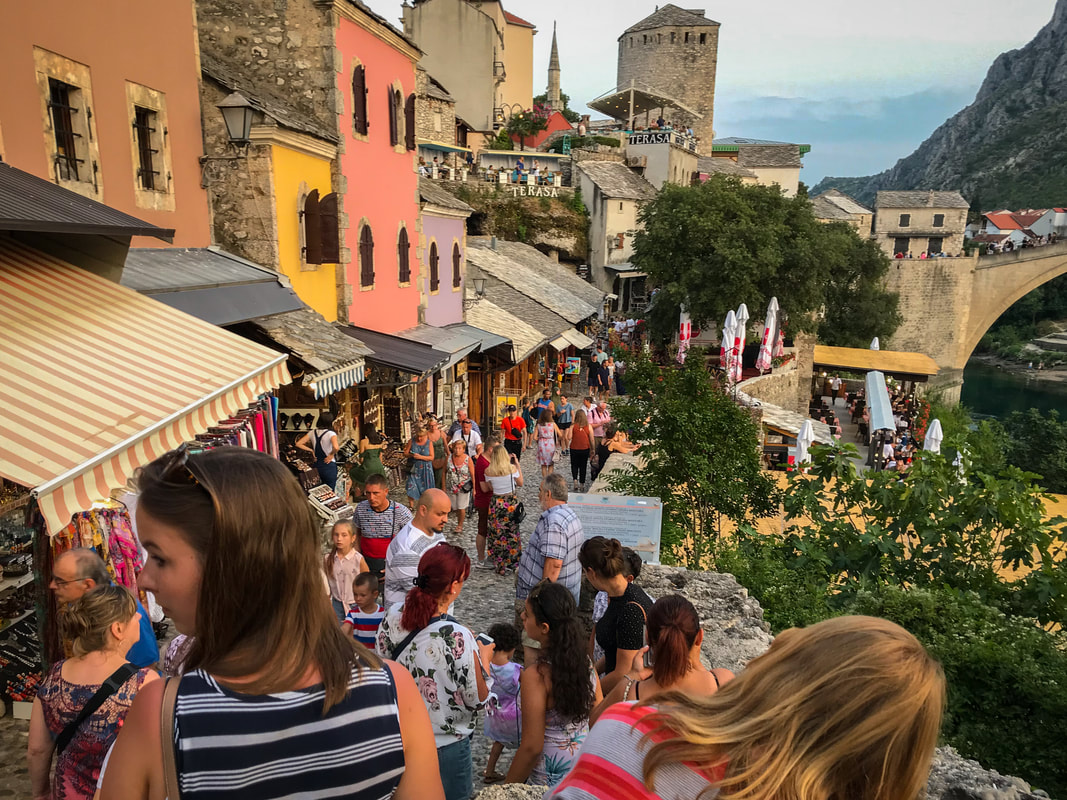 Packing, Food, Comfort: Lessons from 100 Days on the Road / Mostar Old Bridge / Karen McCann / EnjoyLivingAbroad.com
