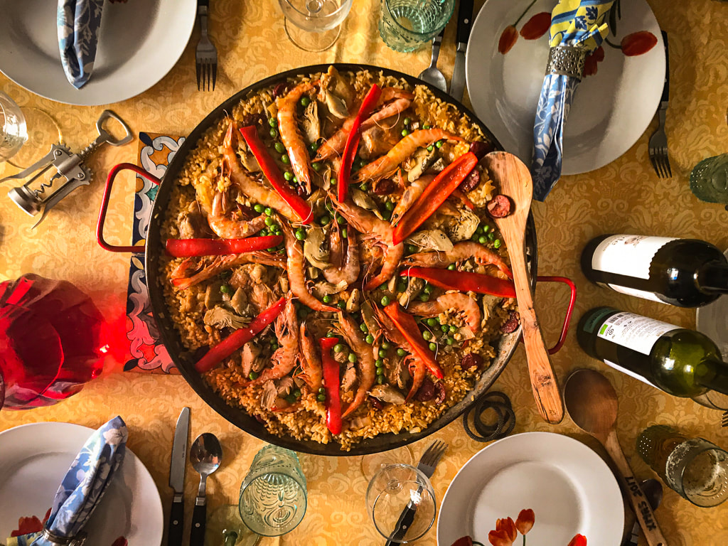 Paella / Seville Dining Customs 2022 / Karen McCann / EnjoyLivingAbroad.com