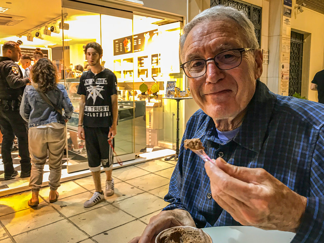 Thessaloniki, Greece / Ice Cream on 75th Birthday / Karen McCann / EnjoyLivingAbroad.com