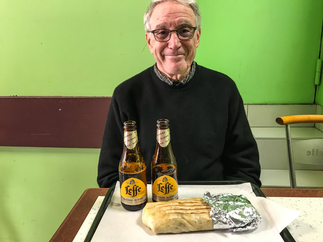 Enjoying a taco in Dijon, France / Rich McCann / Photo by Karen McCann / EnjoyLivingAbroad.com