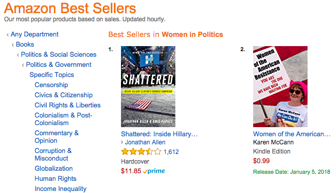 Women of the American Resistance: You Are the One We Have Been Waiting For / AmericanResisters.com / Amazon Best Sellers