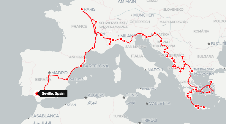 Mediterranean Comfort Food Tour Map / Packing Tips from 161 Days on the Road / Karen McCann / EnjoyLivingAbroad.com