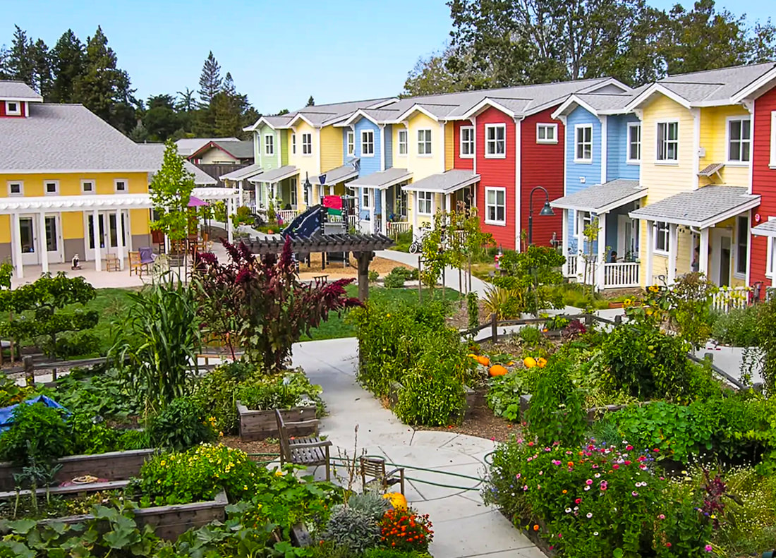 Cohousing, pocket neighborhoods, co-living / Finding Hope / Karen McCann / EnjoyLivingAbroad.com