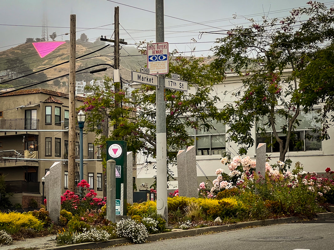 Pink Triangle Memorial / SF Castro District / Cheap & Cheerful San Francisco / Karen McCann / EnjoyLivingAbroad.com