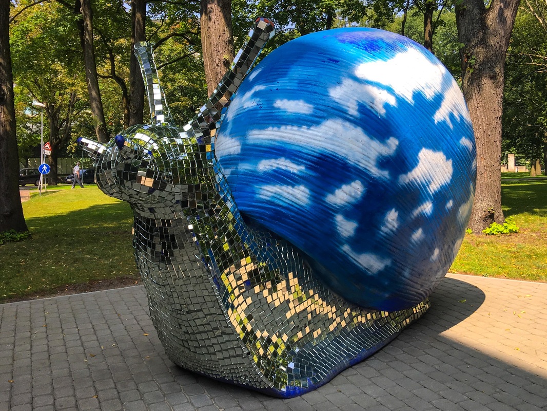 The Giant Snail of Riga, Latvia / Latvia; it's where to meet up! / Karen McCann / EnjoyLivingAbroad.com