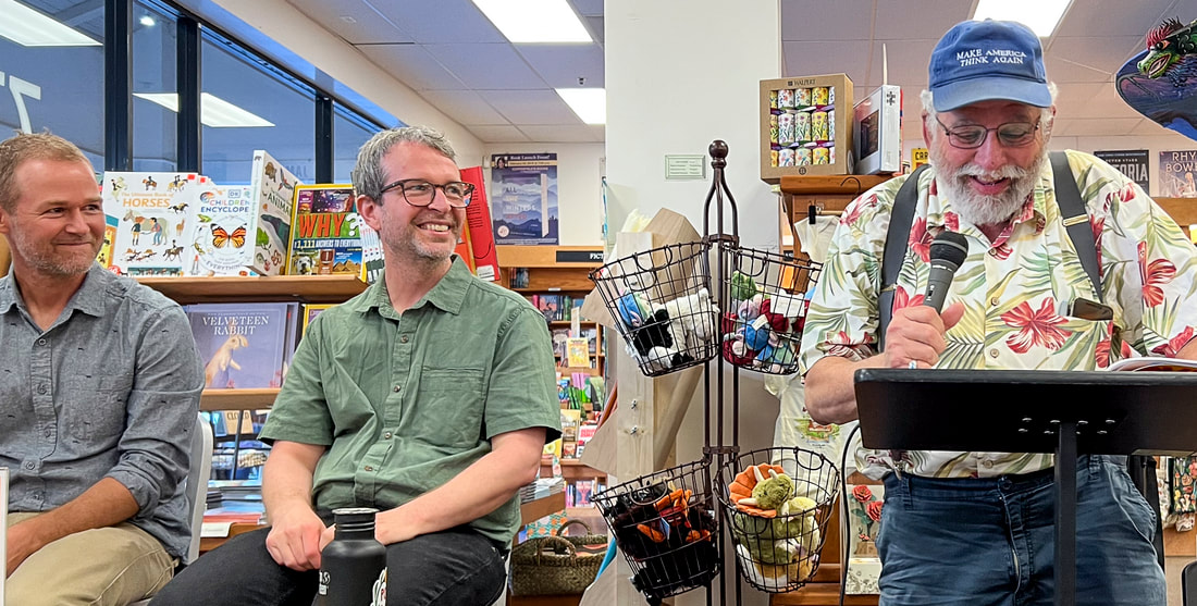 James Crews, Brad Peacock, MJ Arcangelini at Copperfield's Books / Santa Rosa, CA / Resilient California / Finding Hope / Karen McCann / EnjoyLivingAbroad.com