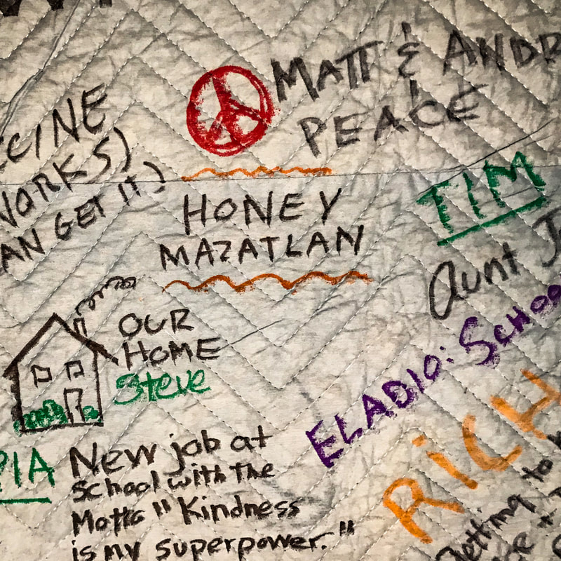 My Gratitude Quilt / Science of Happiness Course, UC Berkeley's Center for the Common Good / 2021 / Karen McCann / EnjoyLivingAbroad.com